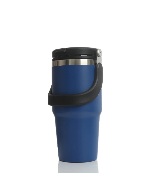 Termo Marca EIBI de 20 onzas con Popote y Asa